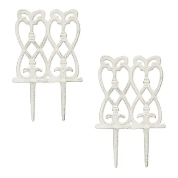 Outlet Havepæl, 25x14,5x1 cm, Hvid Havedekorationer