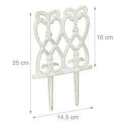 Outlet Havepæl, 25x14,5x1 cm, Hvid Havedekorationer