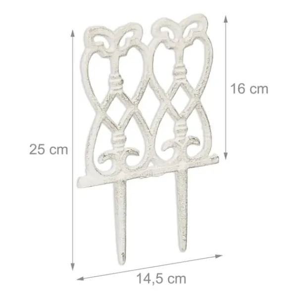 Outlet Havepæl, 25x14,5x1 cm, Hvid Havedekorationer