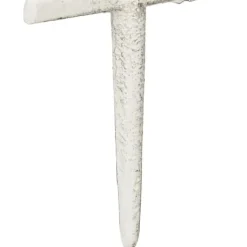 Outlet Havepæl, 25x14,5x1 cm, Hvid Havedekorationer