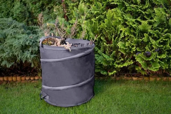 Havekurve^Havepose 170 liter, lange håndtag, sammenklappelig, 180 g/m2 - T N15-962