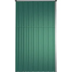 Skure, Garager & Carports^Haveredskabsskur i galvaniseret stål - Opbevaring til haveredskaber | Størrelse: 161x89x161 cm | Farve: Grøn