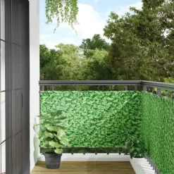 Hot Haveskærm i PVC - Altanafskærmning | Mål: 600x90 cm | Farve: Grøn Buer, Spalier, Lysthuse Uden Tag
