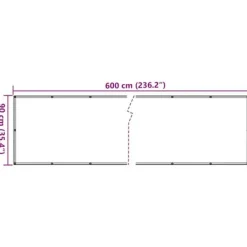 Hot Haveskærm i PVC - Altanafskærmning | Mål: 600x90 cm | Farve: Grøn Buer, Spalier, Lysthuse Uden Tag