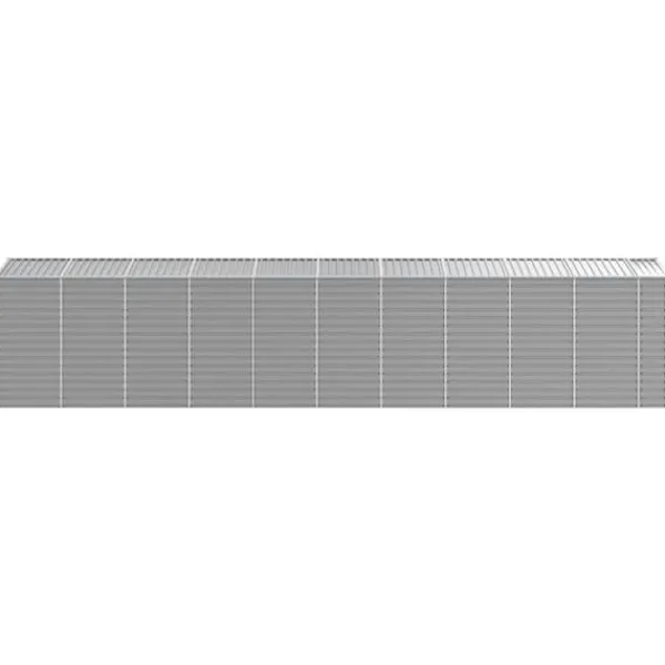 Hot Haveskur i galvaniseret stål - Multifunktionelt udendørs opbevaringsskur | Størrelse: 191x89x198 cm | Farve: Lysegrå Skure, Garager & Carports