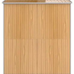 Skure, Garager & Carports^Haveskur i galvaniseret stål - Rummelig opbevaringsløsning | Farve: Lysebrun | Størrelse: 192x191x223 cm