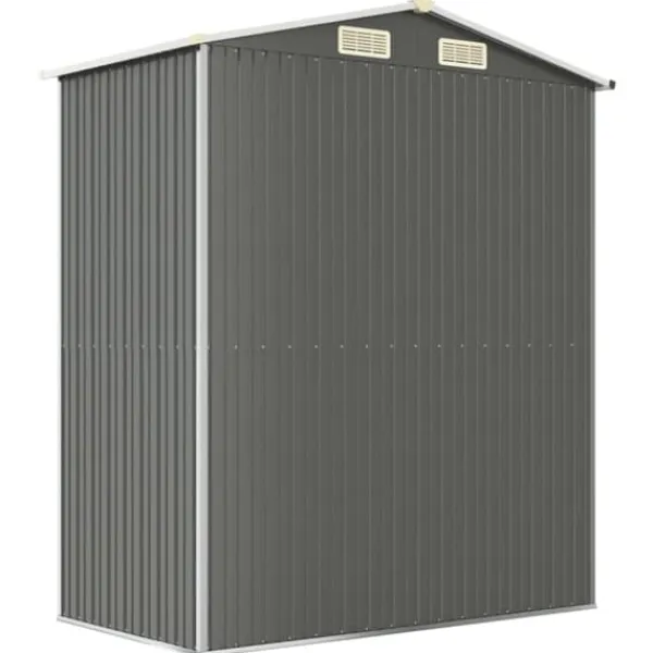 Discount Haveskur i galvaniseret stål - Rummelig opbevaring | Farve: Lysegrå | Størrelse: 192x108x223 cm Skure, Garager & Carports