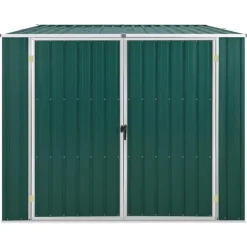 Online Haveskur i galvaniseret stål til opbevaring | L: 195 cm | B: 198 cm | H: 159 cm | Farve: Grøn Skure, Garager & Carports
