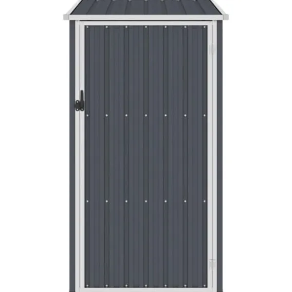 Skure, Garager & Carports^Haveskur i galvaniseret stål - Vejrbestandigt og holdbart | Størrelse: 87x98x159 cm | Farve: Antracitgrå