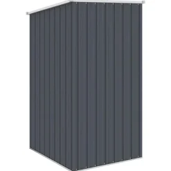 Skure, Garager & Carports^Haveskur i galvaniseret stål - Vejrbestandigt og holdbart | Størrelse: 87x98x159 cm | Farve: Antracitgrå