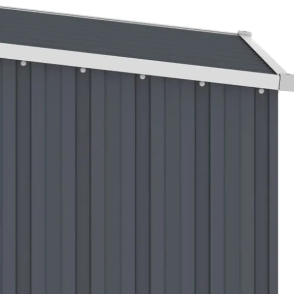 Skure, Garager & Carports^Haveskur i galvaniseret stål - Vejrbestandigt og holdbart | Størrelse: 87x98x159 cm | Farve: Antracitgrå