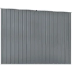 Online Haveskur i galvaniseret stål - Opbevaringsskab til haven | Størrelse: 195x198x159 cm | Farve: Grå Skure, Garager & Carports