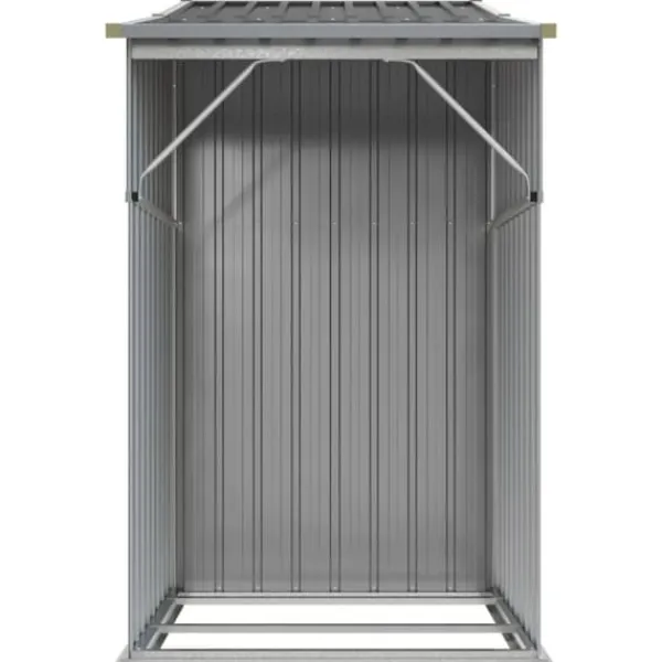 Skure, Garager & Carports^Haveskur i galvaniseret stål - Multiskur til værktøjer | Størrelse: 277x93x179 cm | Farve: Grå
