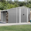 Hot Haveskur i galvaniseret stål - Robust opbevaring | Farve: Grå | Størrelse: 277x279x179 cm Skure, Garager & Carports