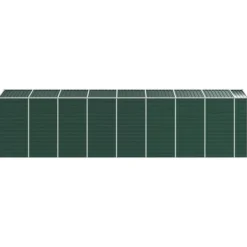Haveskur i galvaniseret stål - Robuste opbevaringsløsninger | Farve: Grøn | Størrelse: 191x725x198 cm Skure, Garager & Carports