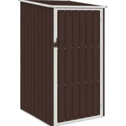 Sale Haveskur i galvaniseret stål - Holdbart opbevaringsskur | Farve: Brun | Størrelse: 87x98x159 cm Skure, Garager & Carports