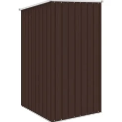 Sale Haveskur i galvaniseret stål - Holdbart opbevaringsskur | Farve: Brun | Størrelse: 87x98x159 cm Skure, Garager & Carports