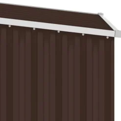 Sale Haveskur i galvaniseret stål - Holdbart opbevaringsskur | Farve: Brun | Størrelse: 87x98x159 cm Skure, Garager & Carports