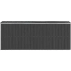 Hot Haveskur i galvaniseret stål - Rummelig opbevaring | Farve: Antracitgrå | Størrelse: 192x523x223 cm Skure, Garager & Carports
