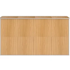 Skure, Garager & Carports^Haveskur i galvaniseret stål - Rummeligt opbevaringsskur | Farve: Lysebrun | Størrelse: 192x357x223 cm