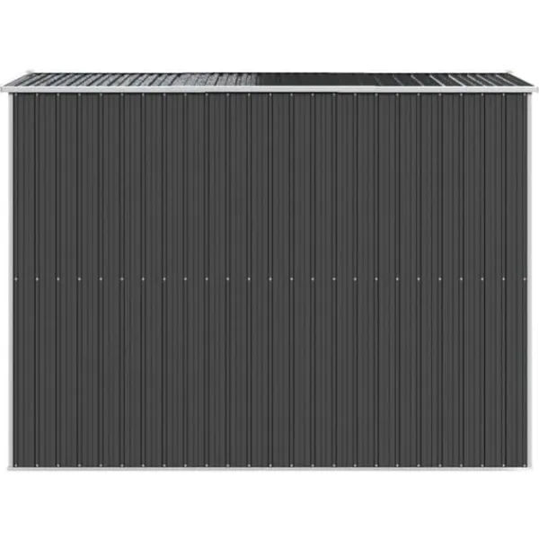 Best Haveskur i galvaniseret stål - Rummelig opbevaring | Farve: Antracitgrå | Størrelse: 192x274x223 cm Skure, Garager & Carports