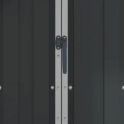 Haveskur i galvaniseret stål - Opbevaringsskur | Farve: Antracitgrå | Størrelse: 116x45x175 cm Skure, Garager & Carports