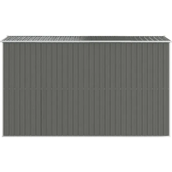 Hot Haveskur i galvaniseret stål - Rummelig opbevaringsløsning | Farve: Lysegrå | Størrelse: 192x357x223 cm Skure, Garager & Carports