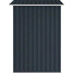 Skure, Garager & Carports^Haveskur i galvaniseret stål - Holdbart opbevaringshus | Farve: Antracitgrå | Størrelse: 205x129x183 cm