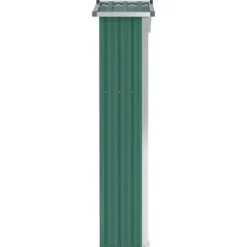 Skure, Garager & Carports^Haveskur i galvaniseret stål - Opbevaringshus | Farve: Grøn | Størrelse: 116x45x175 cm