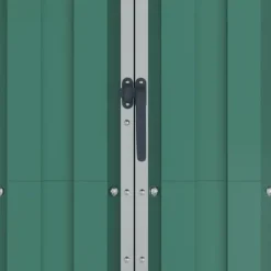 Skure, Garager & Carports^Haveskur i galvaniseret stål - Opbevaringshus | Farve: Grøn | Størrelse: 116x45x175 cm