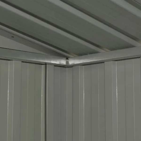 Best Haveskur i stål - Galvaniseret lagerskur med ventilationsåbninger | Farve: Antracitgrå Skure, Garager & Carports