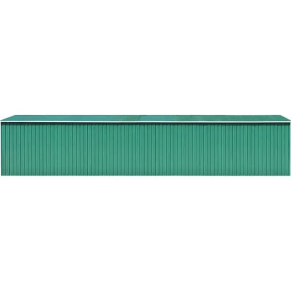Best Haveskur 257x990x181 cm galvaniseret stål grøn - Haveskur - Haveskure - Home & Living Skure, Garager & Carports