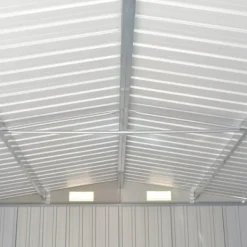 Skure, Garager & Carports^Haveskur 257x997x178 cm galvaniseret stål antracitgrå - Haveskur - Haveskure - Home & Living
