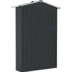 Skure, Garager & Carports^Haveskur 116x45x175 cm galvaniseret stål antracitgrå - Haveskur - Haveskure - Home & Living