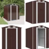 Skure, Garager & Carports^Haveskur 192x191x223 cm galvaniseret stål mørkebrun - Haveskur - Haveskure - Home & Living