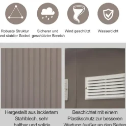 Skure, Garager & Carports^Haveskur, 213x130x185 cm, Grøn