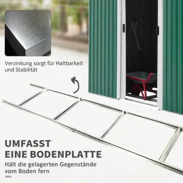 Clearance Haveskur, 280x130x172 cm, Grøn Skure, Garager & Carports