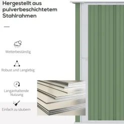 Skure, Garager & Carports^Haveskur, 142x84x189 cm, Grøn