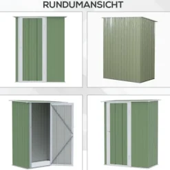 Skure, Garager & Carports^Haveskur, 142x84x189 cm, Grøn