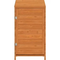 Haveskur 55x52x112 cm massivt grantræ brun - Haveskur - Haveskure - Home & Living Skure, Garager & Carports