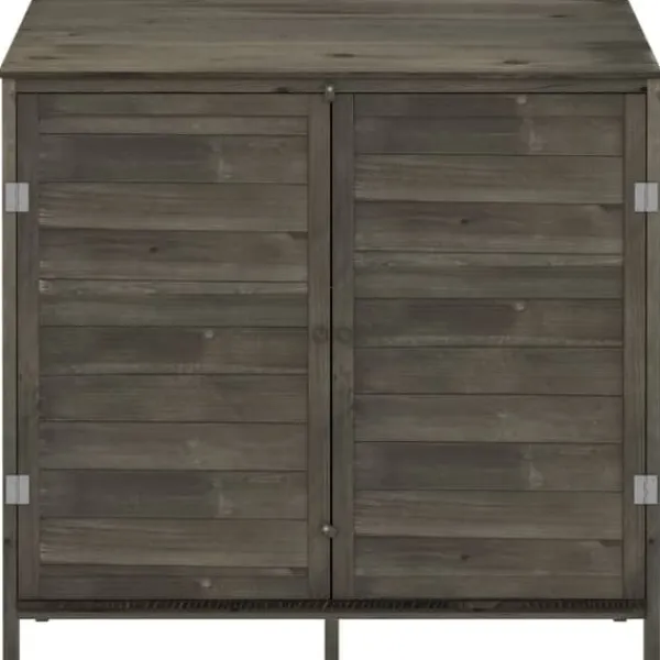 Discount Haveskur 102x52x112 cm massivt grantræ antracitgrå - Haveskur - Haveskure - Home & Living Skure, Garager & Carports