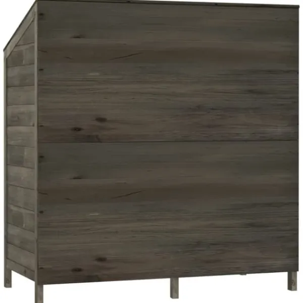 Discount Haveskur 102x52x112 cm massivt grantræ antracitgrå - Haveskur - Haveskure - Home & Living Skure, Garager & Carports