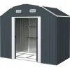 Discount Haveskur, 238x132x198,5 cm, Mørkegrå Skure, Garager & Carports
