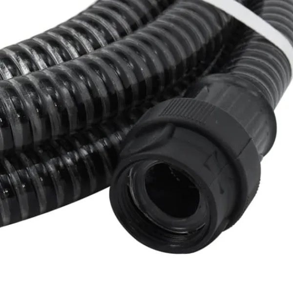 Vanding^Haveslanger - Living sugeslange med messingkoblinger 1" 10 m PVC sort