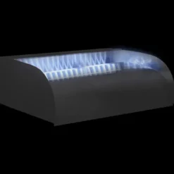 Springvand & Damme^Havespringvand med LED-lys 45x34x14 cm rustfrit stål 304 - Vandfald - Vandfald Med LED-lys - Home & Living