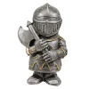 Havedekorationer^Havestatue Ridder Dværgvagt Rustning Miniature Ridderskulptur til Haveindretning