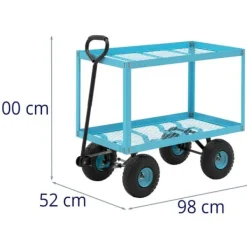 Haveværktøj^Havetransportvogn, 2 niveauer, lavet af mesh, op til 150 kg