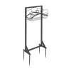 Plantestativer^Havevandslangeholder, Robust jernkonstruktion, Pladsbesparende design,sort