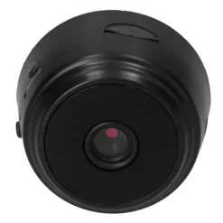 Sikkerhedsmonitorer & Videokameraer^HD 1080P trådløst WiFi-webcam til mobiltelefon og tablet - genopladeligt og med fjernbetjening - Noir