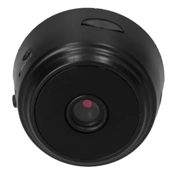 Sikkerhedsmonitorer & Videokameraer^HD 1080P trådløst WiFi-webcam til mobiltelefon og tablet - genopladeligt og med fjernbetjening - Noir